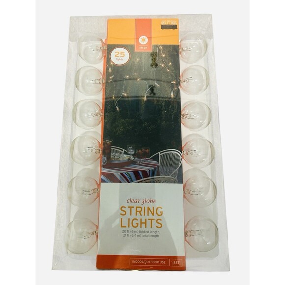 2 Sets String Lights Indoor/Outdoor 25 Lights 21ft NIB By Target - Picture 2 of 3